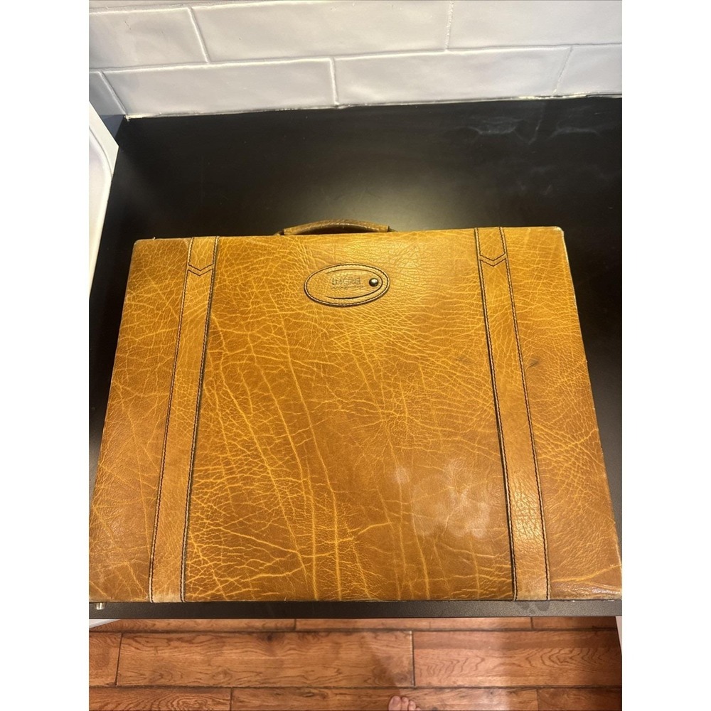 GOLDPFEIL  CARACCIOLA Leather  Briefcase  Attaché  Hard Case West‎ GERMANY